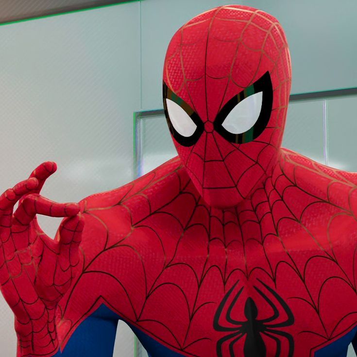 spider - man from the amazing spider - man movie is making an obscene hand gesture