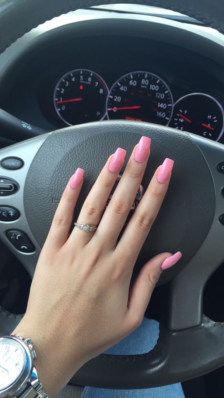 Beautiful Pink acrylic nails Pink Nails Acrylic, Wedding Nail Polish, Kylie Jenner Nails, All Pink, Pink Acrylic, Pink Acrylic Nails, Prom Nails, Pretty Acrylic Nails, Types Of Nails