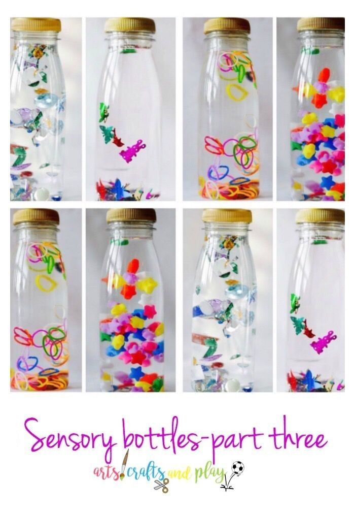 a series of images showing how to decorate glass jars with confetti and buttons