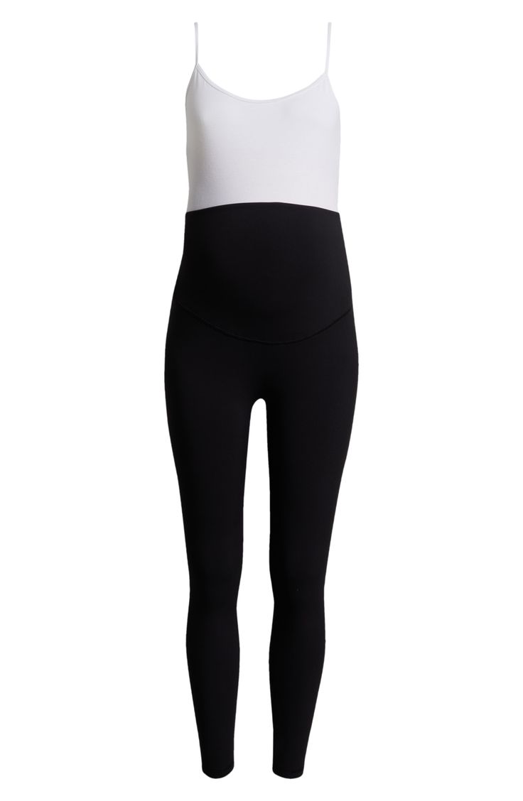 Get ready for your best workout in these full-length leggings crafted with plenty of stretch to keep you moving and grow with you through pregnancy. . 26" length Pull-on style Over-the-bump waistband Drop-in pocket 75% recycled nylon, 25% spandex Hand wash, dry flat Imported Fitted Bump Friendly Maternity Activewear, Bump Friendly Fitted Maternity Activewear, Fitted Maternity Athleisure Activewear, Fitted Maternity Wear Athleisure Activewear, Fitted Athleisure Maternity Activewear, Bump Friendly Black Leggings For Pilates, Black Bump Friendly Leggings For Pilates, Versatile Bump-friendly Leggings For Pilates, Black Maternity Leggings For Athleisure