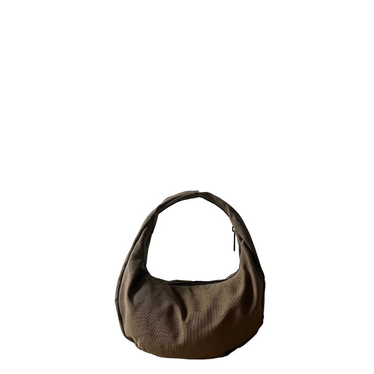 Constructed with heavy-duty canvas, fabric remnants and a reinforced inner lining, the Slouchy Moon Bag features two interior pockets for your essentials and a zip closure for secure storage. Fabric: 100% Cotton Moon Bag, Fabric Remnants, Purse Accessories, Bag Design, Winter Outfit, Acid Wash, Fall Winter Outfits, Clutch Purse, Small Bags