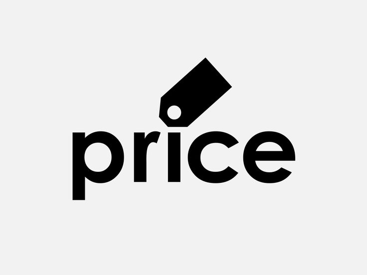 a black and white logo with the word price written in large letters on top of it