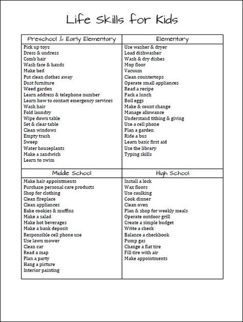 the words and numbers for life skills are shown in this worksheet