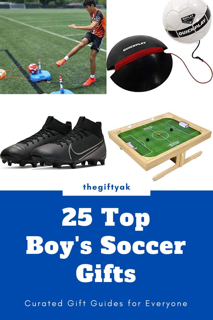 Kick a goal with these amazing soccer gifts. 25 of the best soccer items that you can give your child or boy in your family. These are guaranteed to fire up your soccer fan or little soccer athlete. See the list: #soccergiftsforboys #boyssoccergifts Soccer Themed Gifts, Soccer Items, Gifts For Soccer Boyfriend, Soccer Gifts For Boys, Gifts For Soccer Players, Soccer Player Gift Ideas, Kids Soccer Team, Girl Playing Soccer, Soccer Trainer