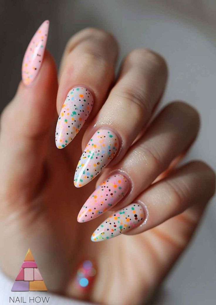 Easter Nails Design Spring, Nail Printer, Easter Nail Designs, Nail Art Studio, Nail Trend, Pushing Boundaries, Blue Nail Art, Studded Nails, Polka Dot Nails