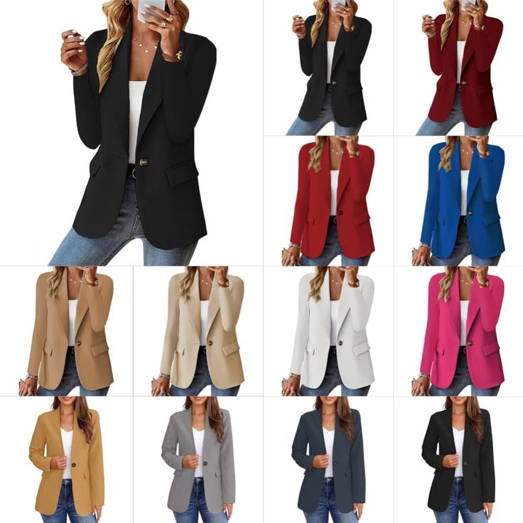 PRICES MAY VARY. High Quality Fabric: Made from premium fabrics, it offers durability and a comfortable fit. blazers for women blazers for women business casual oversized blazers for women blazers for women fashion casual spring blazers for women long blazers for women cropped blazers for women summer blazers for women Versatile: This suit jacket can be easily paired with different bottoms and innerwear, allowing for various styling options. lightweight petite blazers for women sleeveless blazer Woman Blazer Fashion, Executive Looks For Women, Fitted Blazers For Women, Denim And Blazer Outfit, Fashion For Women Over Fifty Over 50, Women’s Blazer, Long Blazers For Women, Oversized Blazers For Women, Outfits For Curvy Figures