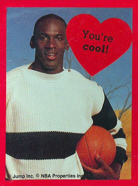 a man holding a basketball in front of a red and black card with the words you're cool on it