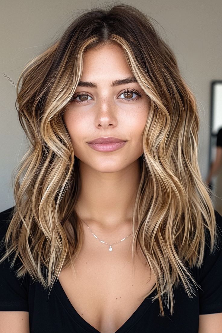 Unlock the secret to beautiful, trendy hair colours with Chocolate Brown Blonde Balayage, a choice that enhances every woman's style. Brown Blonde Balayage With Money Piece, Trendy Hair Colours, Brown Blonde Balayage, Fall Highlights, Brown To Blonde Balayage, Money Pieces, Hair Contouring, Money Piece, Brown Hair With Blonde Highlights