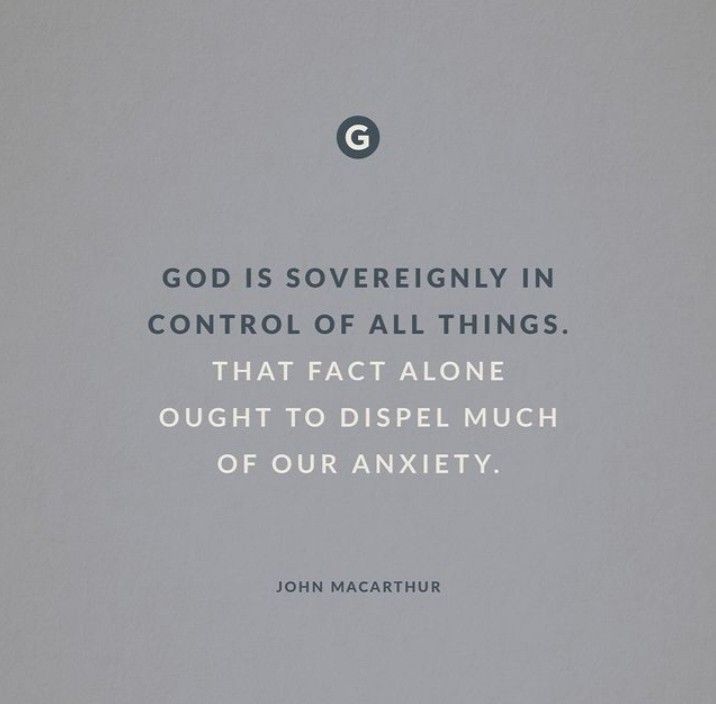 john macathur quote god is sovereignly in control of all things