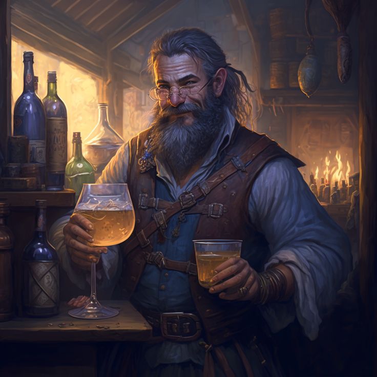 Dnd Tavern Keeper Art, Tavern Owner Art, Tavern Keeper Fantasy Art, Fantasy Tavern Keeper, Dnd Bartender Art, Tavern Keeper Dnd, Tavern Owner Dnd, Inn Keeper Dnd, Bar Maid Dnd