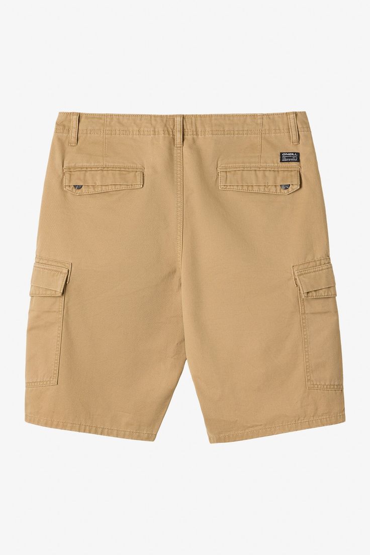 A classic and comfortable cargo walkshort that features a durable cotton design and 21" outseam that fits just below the knee. O'Neill Men's walkshorts 21" Outseam - just below the knee fit Standard fit Cargo style shorts Side billow cargo pockets with pocket flap reinforcement Welt back pockets 100% Cotton | O'Neill Men's Campbell 21" Cargo Shorts in Dark Khaki, Size 40 Knee-length Cargo Shorts For Outdoor, Knee-length Cotton Cargo Shorts For Summer, Knee-length Cotton Cargo Bottoms, Utility Bermuda Cargo Shorts In Khaki, Khaki Utility Bermuda Cargo Shorts, Khaki Bermuda Cargo Shorts In Utility Style, Khaki Cotton Bermuda Shorts With Side Pockets, Knee-length Cargo Shorts With Multiple Pockets For Summer, Knee-length Summer Cargo Shorts With Multiple Pockets