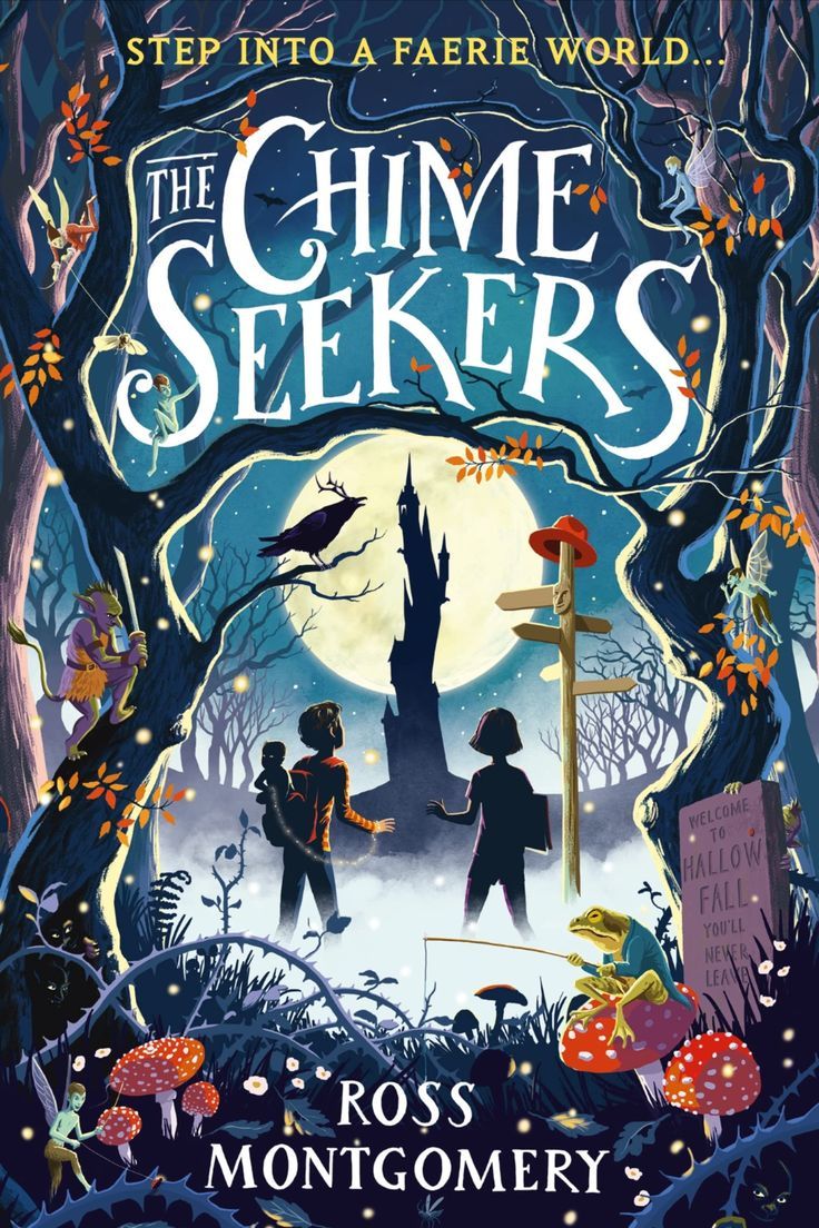 the cover of the book, the chime sekers by ros montgomery