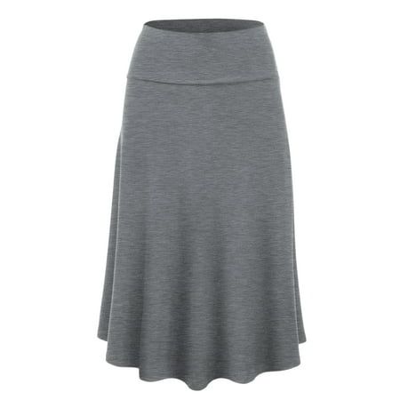 Women's lightweight flared midi pull on closure skirt is the perfect piece to add to your wardrobe. This stylish skirt is cut from a lightweight fabric (95% Rayon / 5% Spandex) with a comfortable elasticated waistband for easy pull on closure. It features an A-line silhouette that flares out from the waist to create a midi-length hemline. The design has an elegant, feminine flair that will flatter your figure and show off your curves. The fabric is soft and breathable, making it the perfect choi Church Skirts, Plus Size Pencil Skirt, Flared Midi Skirt, Work Formal, Midi Flare Skirt, Women Skirt, Skirts Midi High Waisted, Womens Maxi Skirts, Long Skirts For Women