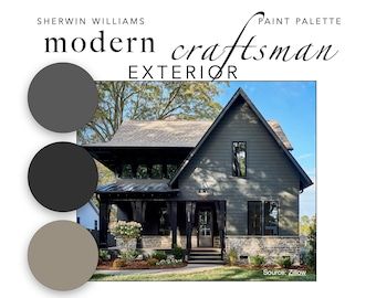 the front cover of modern craftsman's exterior book, with three different color options