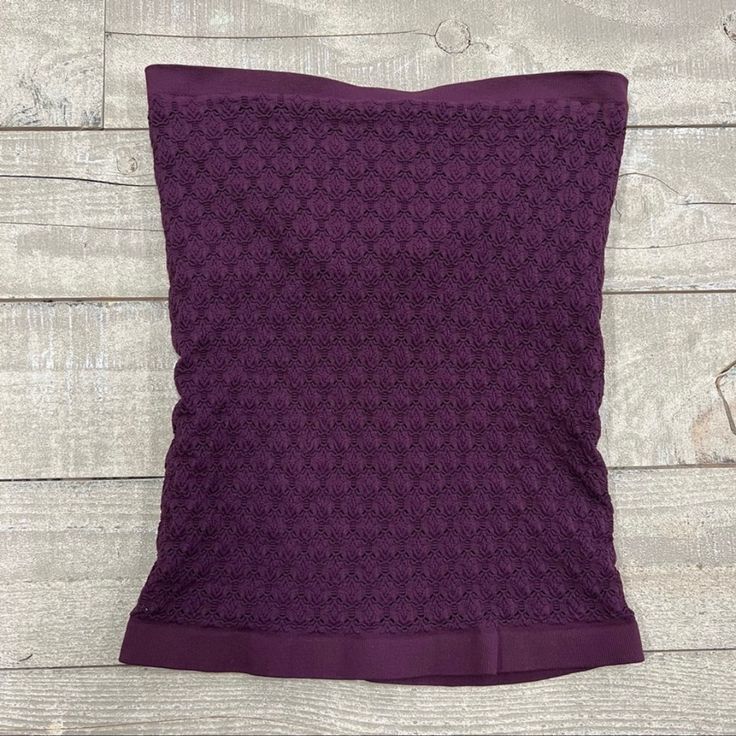 Free People Intimately Diamond Crochet Tube Top Color: Purple Size: Xs/S Fitted Purple Bandeau Top, Purple Tube Top, Diamond Crochet, Cute Tube Tops, Crochet Tube, Crochet Tube Top, Lace Tube Top, Teal Tank Top, Free People Tank Top