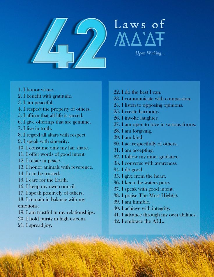 a poster with the words law of 42