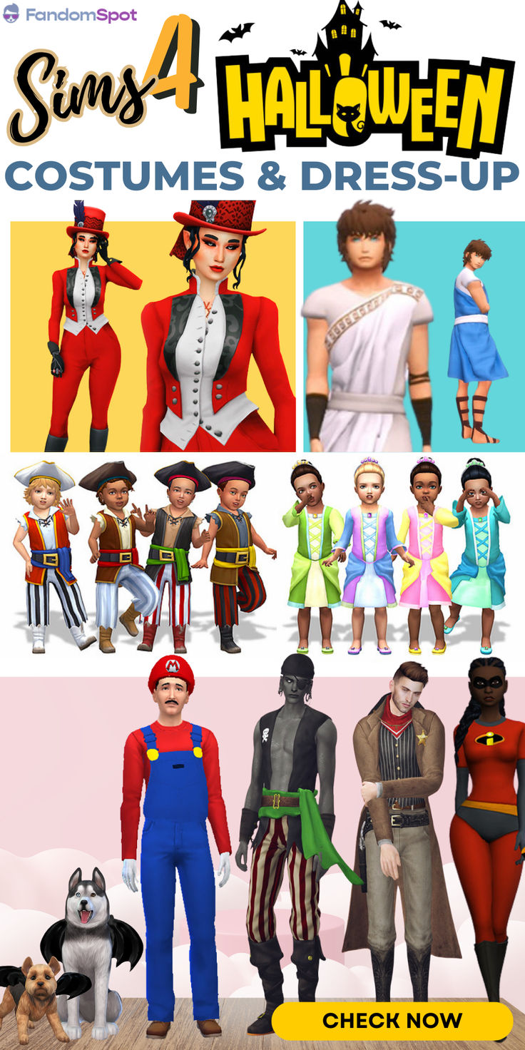 an image of some cartoon characters in different costumes and dress up outfits for the game