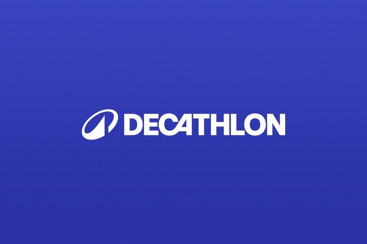 the decathlonon logo on a blue background