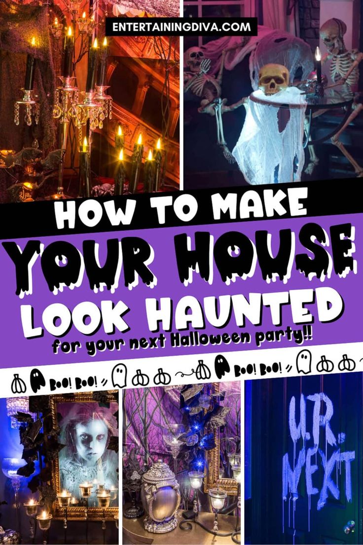 14 Spooky Halloween Haunted House Ideas Diy Halloween Haunted House Ideas, Diy Halloween Haunted House, Halloween Haunted House Ideas, Diy Halloween Bottles, Halloween Scene Setters, Halloween Haunted House Diy, Haunted House Ideas, Halloween Bottle Labels, Spooky Pictures