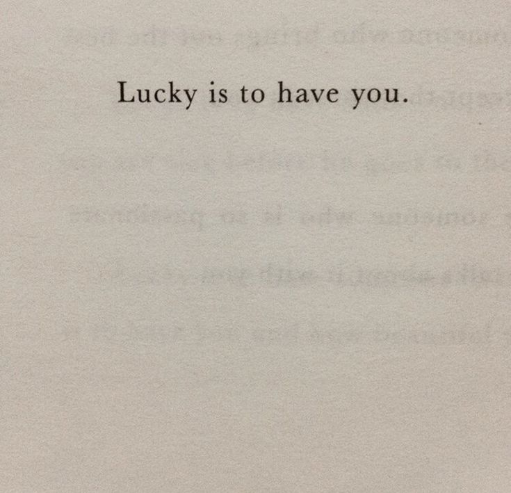 an open book with the words lucky is to have you written in black on it