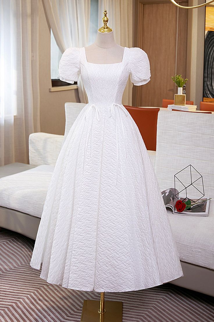 White Evening Dress, Evening Dresses With Sleeves, White Prom Dress, Evening Dresses Cocktail, فستان سهرة, Short Prom Dress, Cute Shorts, Homecoming Dress, Party Dresses For Women