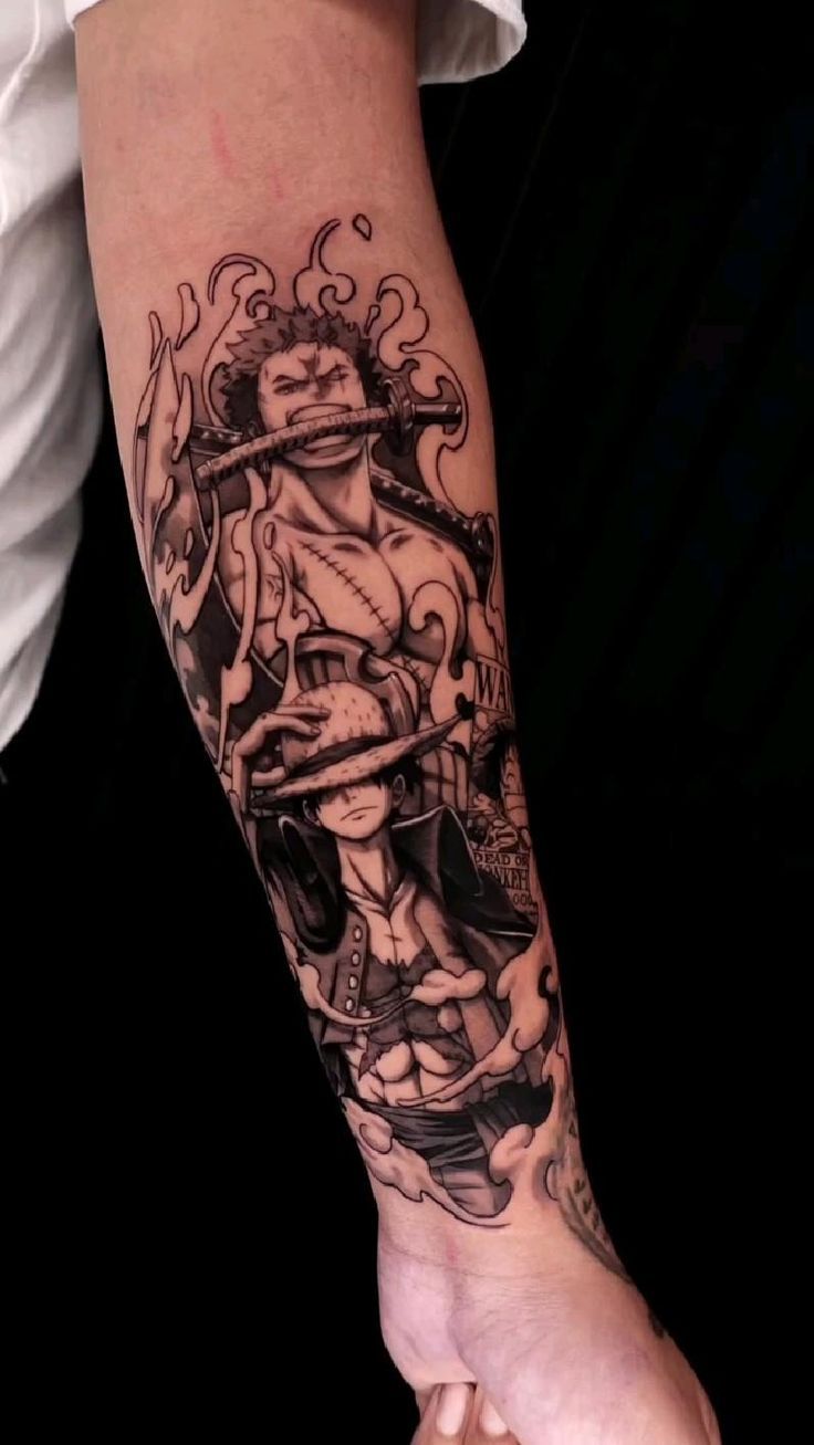 a person with a tattoo on their arm