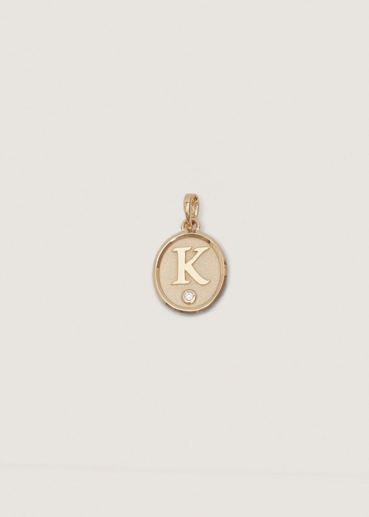 Love Letter Diamond Pendant - Kinn Initial Disc Necklace, Fall Rings, Gold Baroque, Figaro Chain Necklace, Horn Necklace, Bar Stud Earrings, Star Pendant Necklace, Diamond Chain, Pearl Hoop Earrings