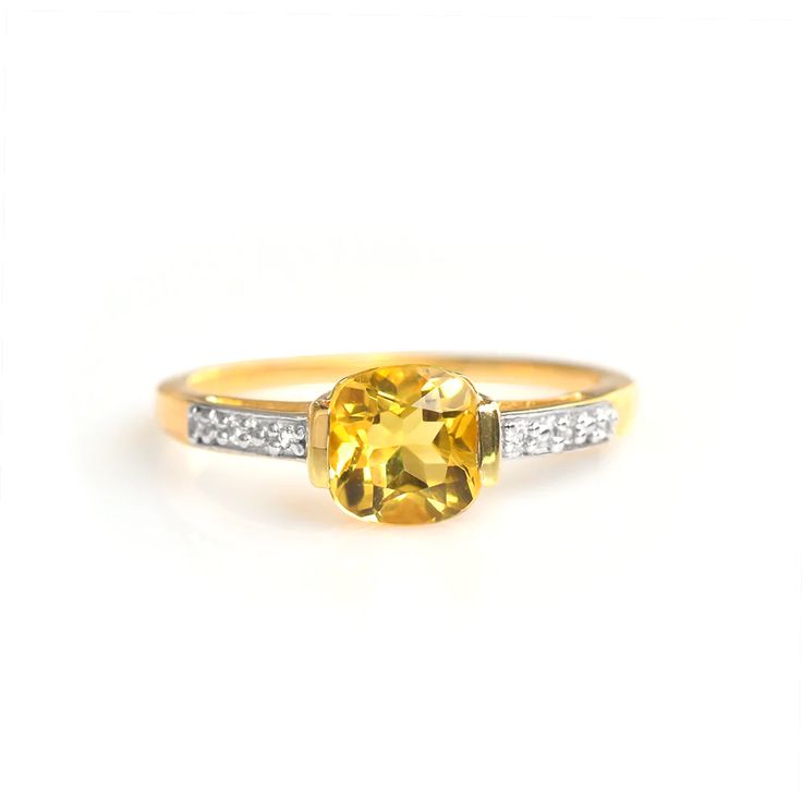 1.43 Ct Citrine Solid 10k Yellow Gold Ring Jewelry - YoTreasure Gold Ring Jewelry, French Word, Citrine Jewelry, Gold Rings Jewelry, Beautiful Autumn, Sunshine Yellow, Yellow Gold Ring, Favorite Rings, Polish Jewelry