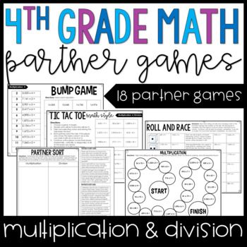 the 5th grade math partner game for teachers