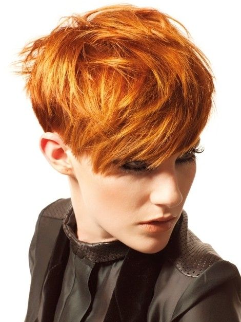 Modern fiery red hair and copper Red Pixie, Crop Haircut, Short Red Hair, Fine Straight Hair, Hair Pixie, Pixie Hair, Sassy Hair, Best Short Haircuts, Chic Hairstyles