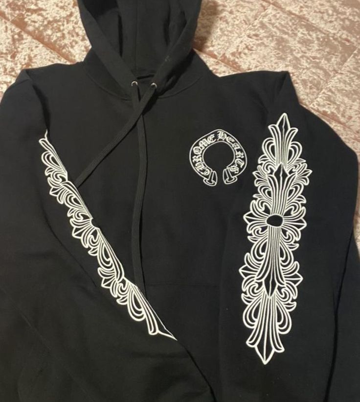 Chrome Hearts Hoodie Outfit Men, Chrome Heart Sweater, Chrome Hearts Sweater, Chrome Hearts Clothing, Chrome Hearts Sweatshirt, La Girl Aesthetic, Chrome Hearts Hoodie, Chrome Hearts Zip Up Hoodie, Heart Clothes