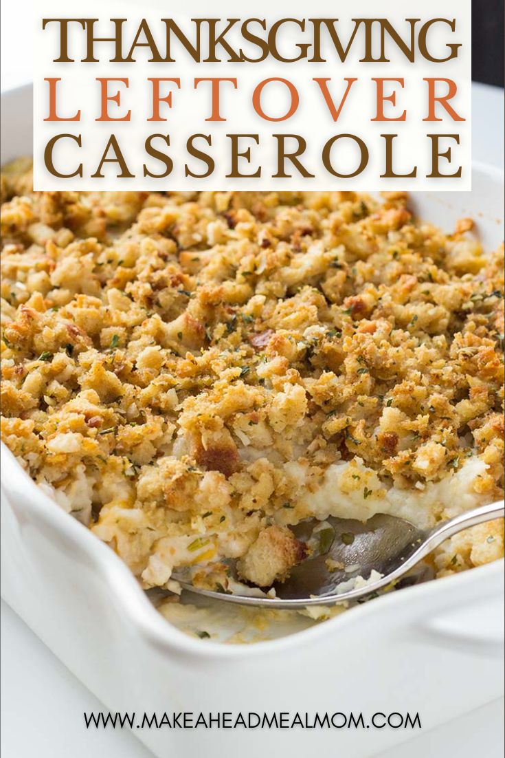 this thanksgiving leftover casserole is so easy to make and it's delicious