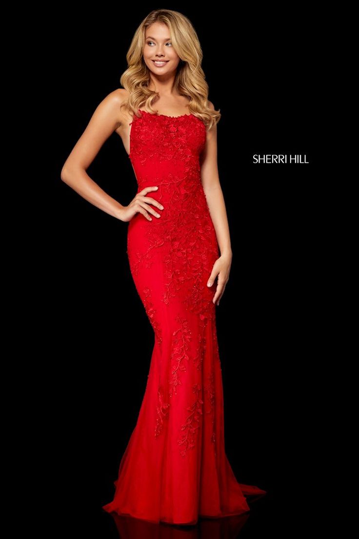 Sherri Hill Dress 52338 Prom 2020, Sherri Hill Prom, Prom Dresses Long Lace, Sherri Hill Prom Dresses, Lace Prom Dress, Sherri Hill Dresses, Grad Dresses, Mermaid Gown, Mac Duggal