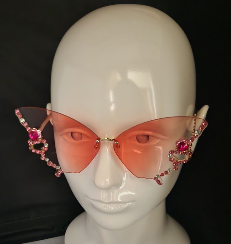 Pink butterfly sunglasses are lightweight and durable metal frame, high definition UV400 protection lens with storage pouch and cleaning cloth. Butterfly Sunglasses, Pink Butterfly, Storage Pouch, Eyewear Sunglasses, Cleaning Cloth, Sunglasses Accessories, High Definition, Metal Frame, Beauty Book