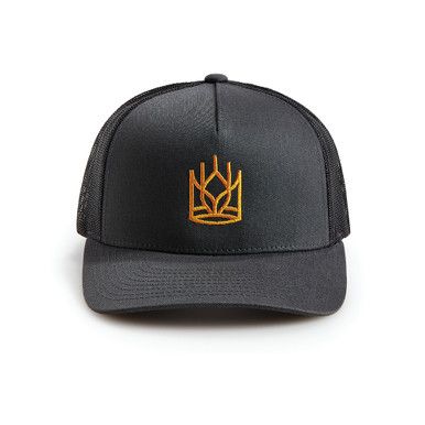 This stylish structured trucker hat features a traditional mid-profile design for that classic baseball cap look and feel. A mesh back offers ultimate breathability while a classic snapback offers a custom fit. Embroidered gold wheat crown represents our heritage, our quality, our commitment to agriculture, and baking. | King Arthur Baking - Modern Trucker Hat-Crown Gold Trucker Hat For Streetwear, Gold Snapback Hat With Curved Brim, Gold Adjustable Snapback Hat With Curved Brim, Gold Curved Brim Adjustable Snapback Hat, Gold Adjustable Snapback Baseball Cap, Adjustable Gold Snapback Baseball Cap, Gold Adjustable Snapback Hat, Adjustable Gold Snapback Hat, Adjustable Gold Snapback Cap