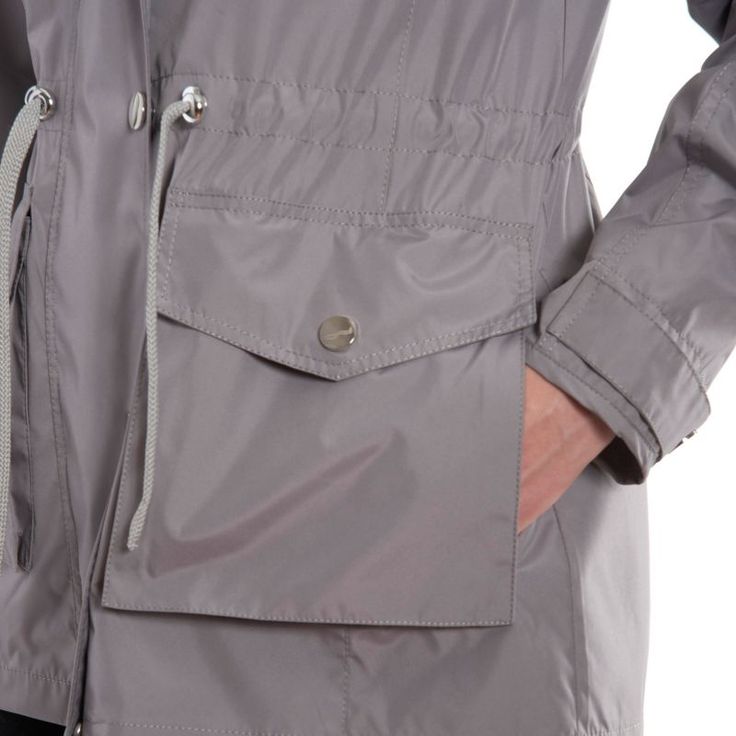 Keep yourself dry, no matter where your day takes you, while wearing this stylish women's removable hood rain parka from Fleet Street. Keep yourself dry, no matter where your day takes you, while wearing this stylish women's removable hood rain parka from Fleet Street.Finding the perfect fit and size for women's clothing requires basic measurements of your chest, waist, hips and inseam. Use this guide to learn more about sizing and everything Kohl's has to offer in women's fashion. FEATURES Hidd Utility Waterproof Raincoat For Spring, Spring Utility Waterproof Raincoat, Travel Raincoat With Detachable Hood, Fall Hiking Raincoat, Spring Raincoat With Storm Flap For Outdoor Use, Casual Nylon Raincoat With Storm Flap, Waterproof Parka For Spring Travel, Weatherproof Parka For Outdoor, Spring Outdoor Raincoat With Storm Flap