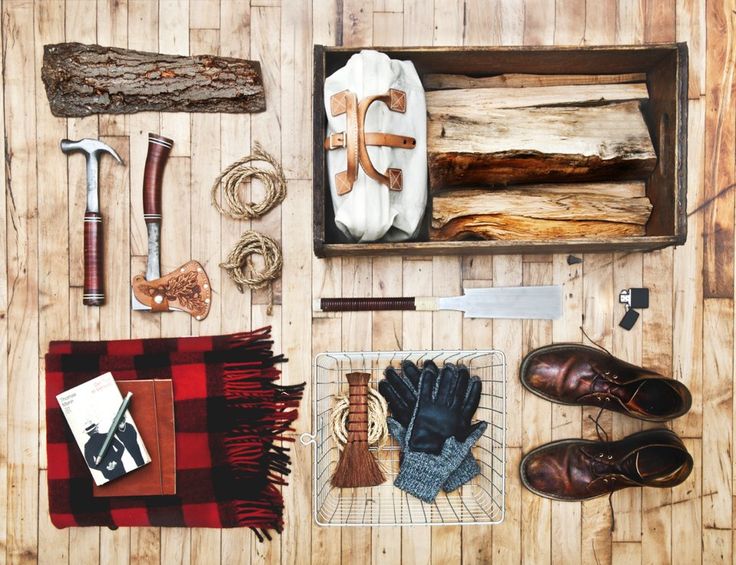 an assortment of items laid out on top of a wooden floor next to each other