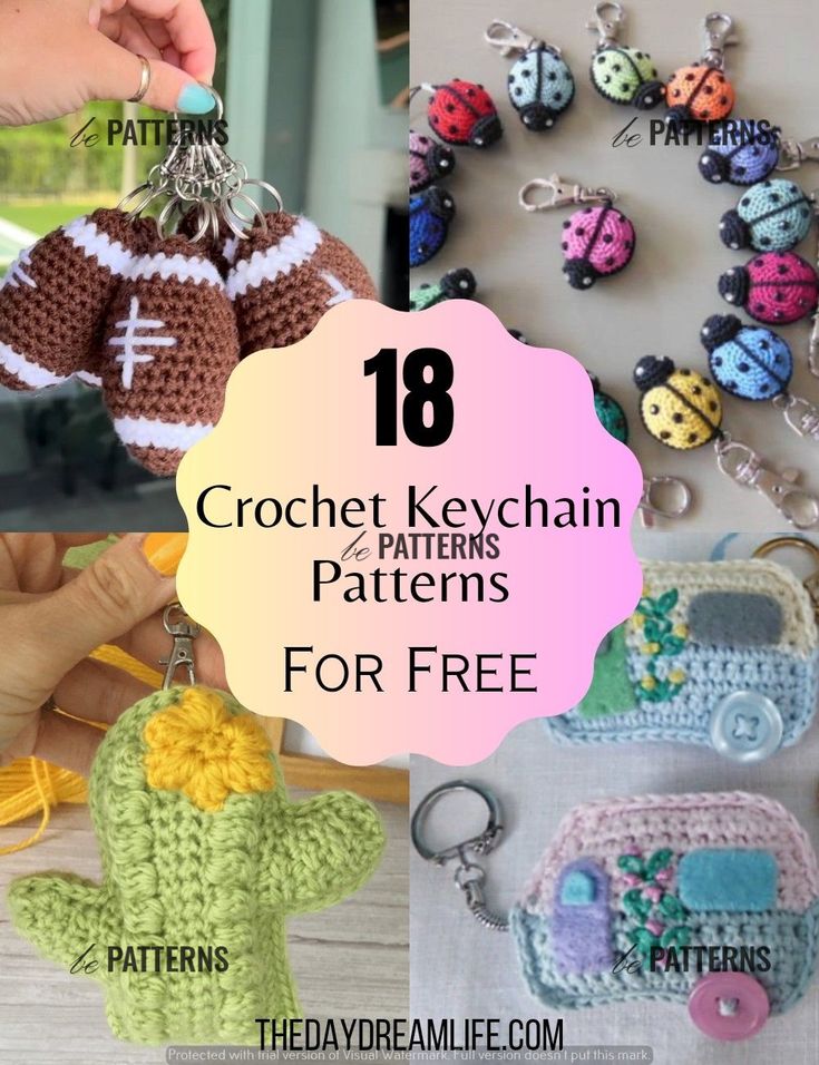 crochet keychain patterns for free