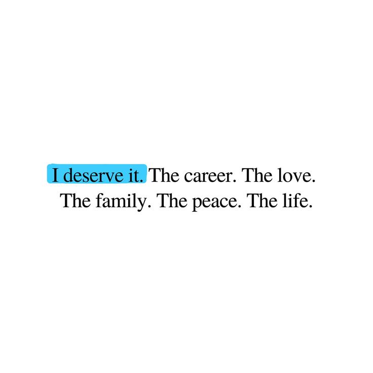 a quote that reads, i observe it the career the love the family the peace the life