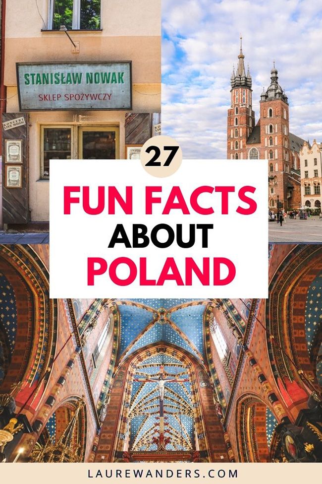 an image of the inside of a building with text overlay that reads 27 fun fact about poland