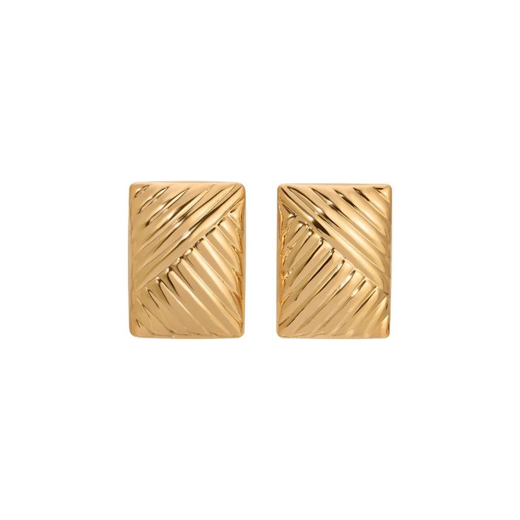 LINED GOLD – Heaven Mayhem Chic Gold Plated Clip-on Earrings For Formal Occasions, Trendy Gold Earrings For Formal Occasions, Chic Gold-tone Clip-on Earrings For Gift, Trendy Yellow Gold Earrings For Formal Occasions, Chic Gold-tone Gold-plated Clip-on Earrings, Trendy Gold Earrings For Evening, Chic Gold Earrings For Formal Occasions, Chic Yellow Gold Earrings For Party, Chic Gold Plated Earrings For Formal Occasions