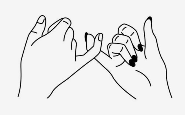 two hands holding each other with their fingers touching one another's nails, while the other