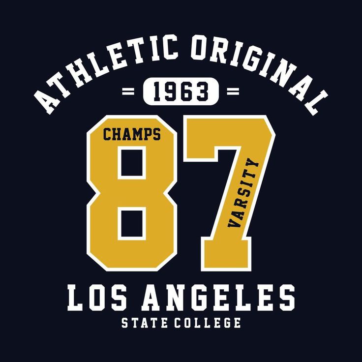 an old school logo with the name and number