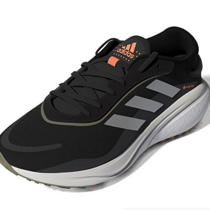 Supernova Gore-Tex 'Black Silver Metallic' 11 M Brand New Original Box Not Available Adidas Black Running Shoes For Jogging, Adidas Black Running Shoes For Sports, Adidas Black Running Shoes With Cushioned Footbed, Black Adidas Running Shoes For Sports, Black Running Shoes With Reflective Details, Adidas Black Running Shoes, Black Running Sneakers With Reflective Details, Adidas Dynamic Black Running Shoes, Black Adidas Dynamic Running Shoes