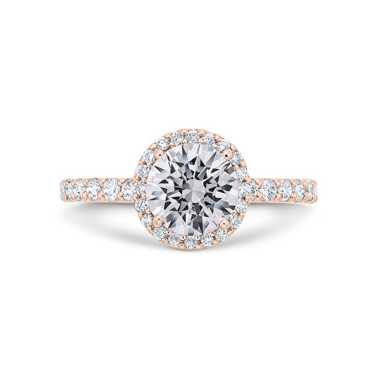 For the modern couple looking for designs that showcase classic elegance combined with modern style, Bella Ponte is the ring that can be personalized exactly how they want it to ensure it is as unique as the love it symbolizes.
 
 Beautifully proportioned, the halo surrounding the center stone enhances the presence of the center stone like a spotlight. 
 
 Setting is shown with a 1 carat cubic zirconia and is soft set* to prepare for a diamond after it has been chosen. We’d love to help you pick Luxury Rose Gold Rings With Halo Setting, Anniversary Emerald Halo Ring, Timeless White Diamond Ring With Halo Design, Luxury Round Diamond Ring With Halo Design, Luxury Round Band Ring With Halo Design, Luxury Round Halo Design Diamond Ring, White Luxury Halo Ring, Classic Halo Ring With Round Cut, Luxury Halo Design Round Diamond Ring