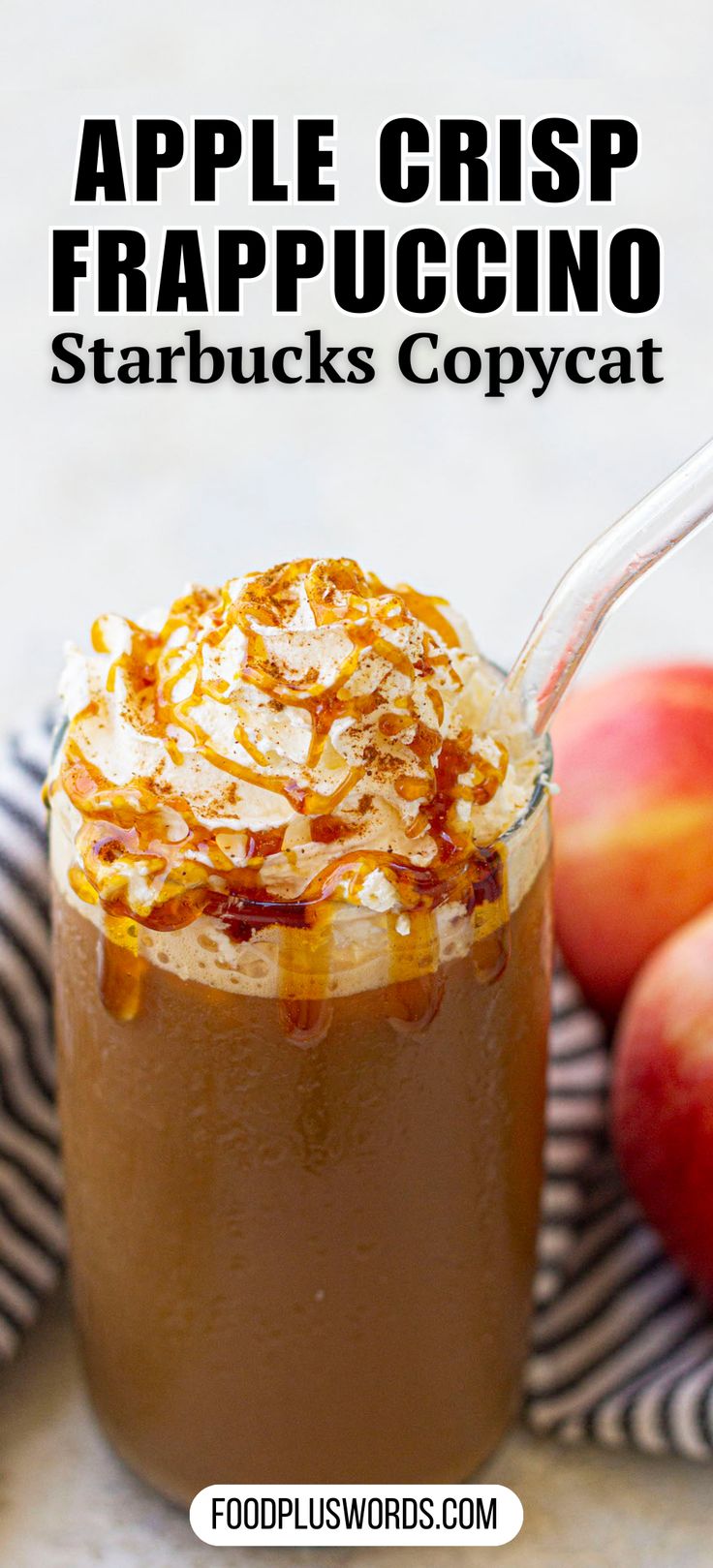 an apple crisp frappuccino starbucks copycat