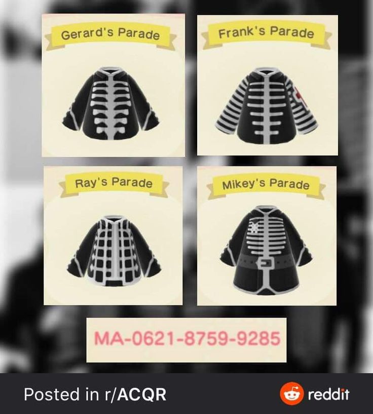 four different types of jackets with the words frank's parade on them