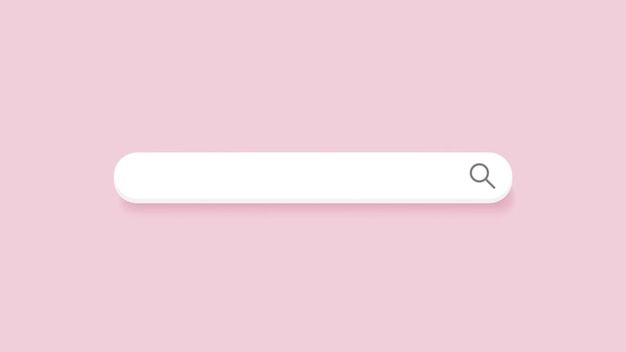 a white button on a pink background with the letter q in the bottom right corner