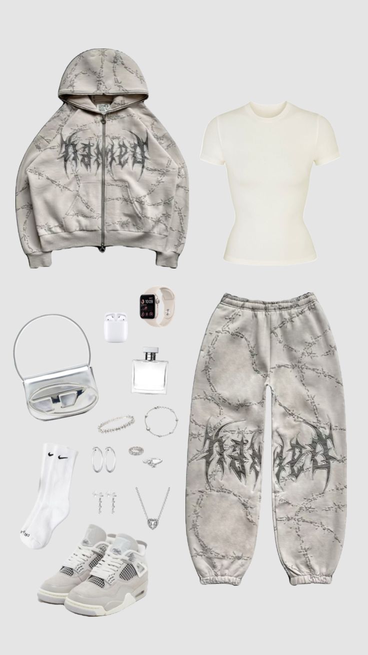 #outfitinspo #namedcillective #jordan4 #silverjewellery #outfit Fits With Jordans, Cute But Comfy Outfits, 4s Outfit, Outfit Shuffles, Looks Rihanna, Street Style Outfits Casual, Mode Turban, Outfit Inspo Casual, Classy Casual Outfits