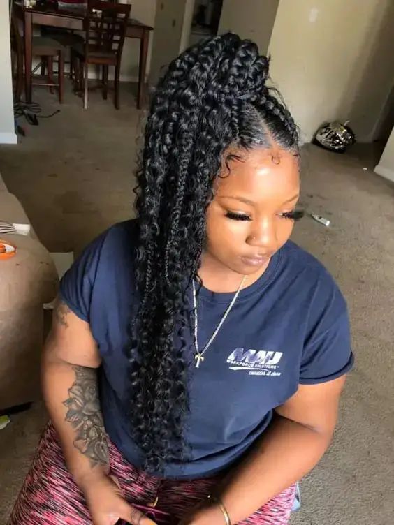 Bohemian Braids: Everything to Know About this Hairstyle Blonde Box Braids, Braided Hairdo, Long Box Braids, Braided Ponytail Hairstyles, Feed In Braid, Box Braids Styling, Braids With Curls, Girls Hairstyles Braids, Beautiful Braids